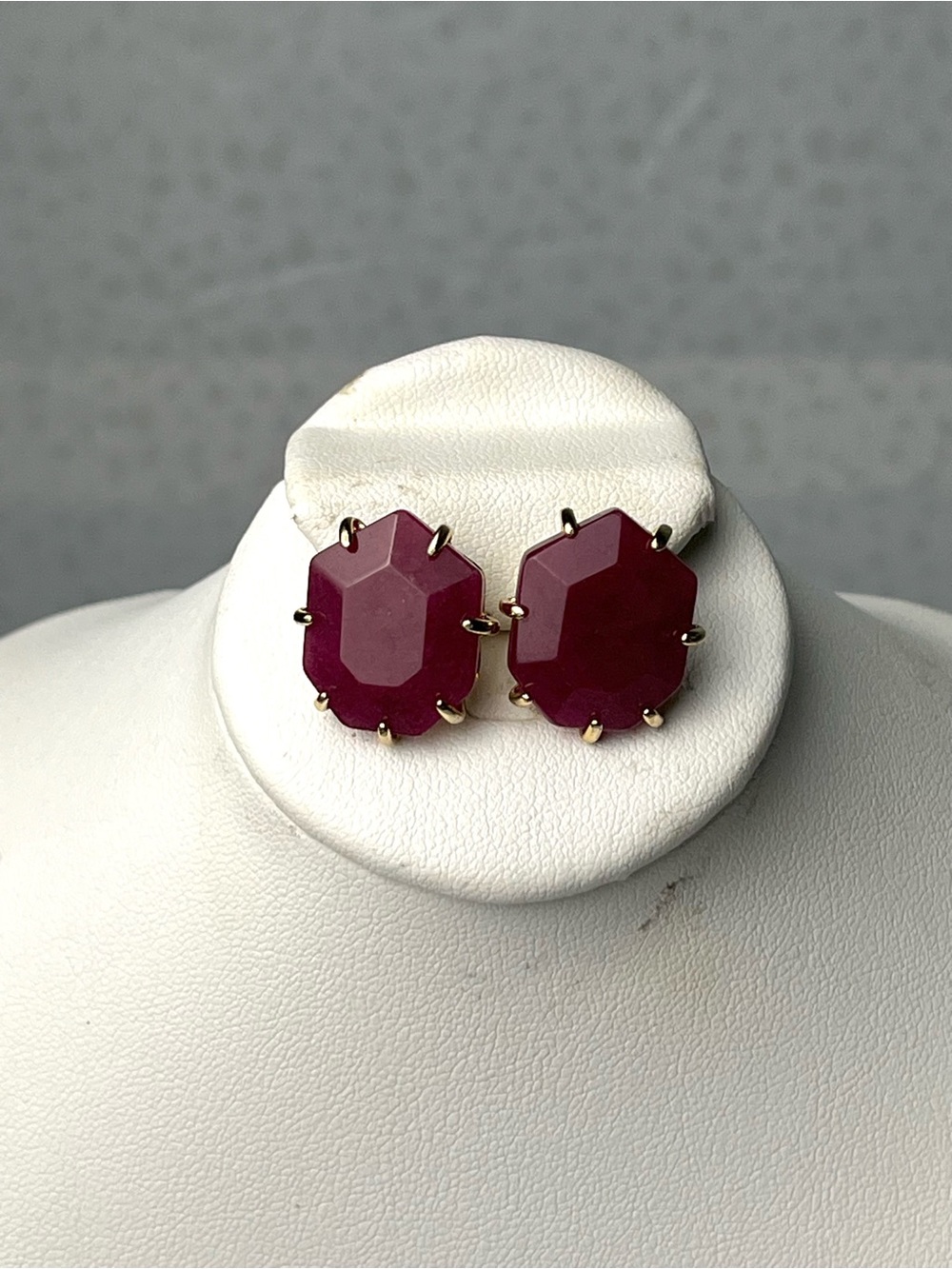 Kendra Scott Morgan Stud Earrings Maroon Jade